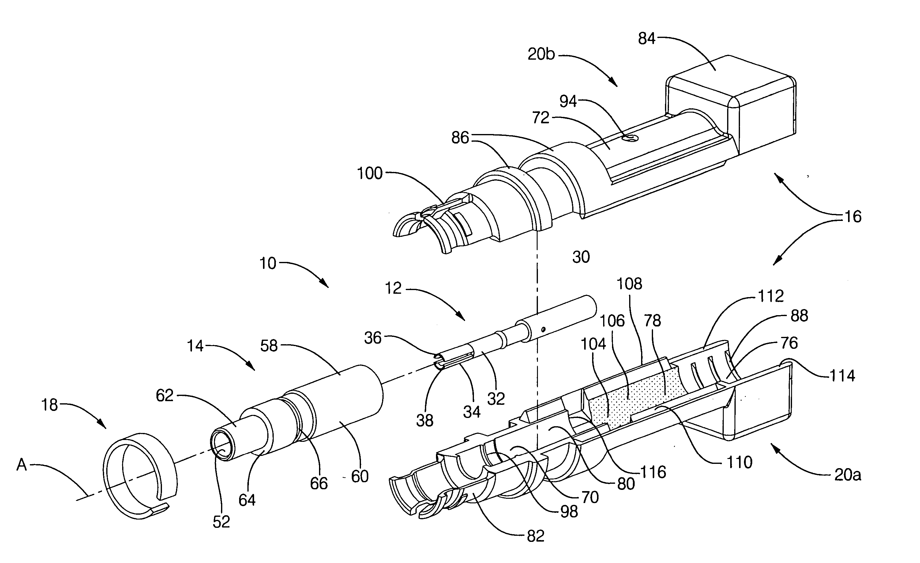 Terminal assembly for a coaxial cable