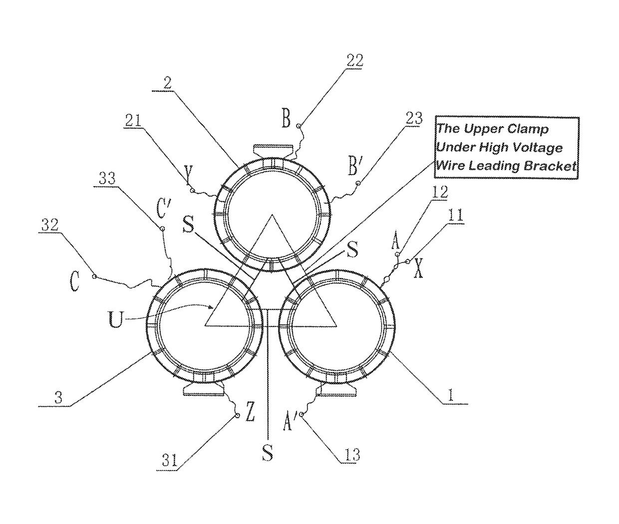 High Voltage Wire Leading Method For Stereoscopic Wound Core Open 