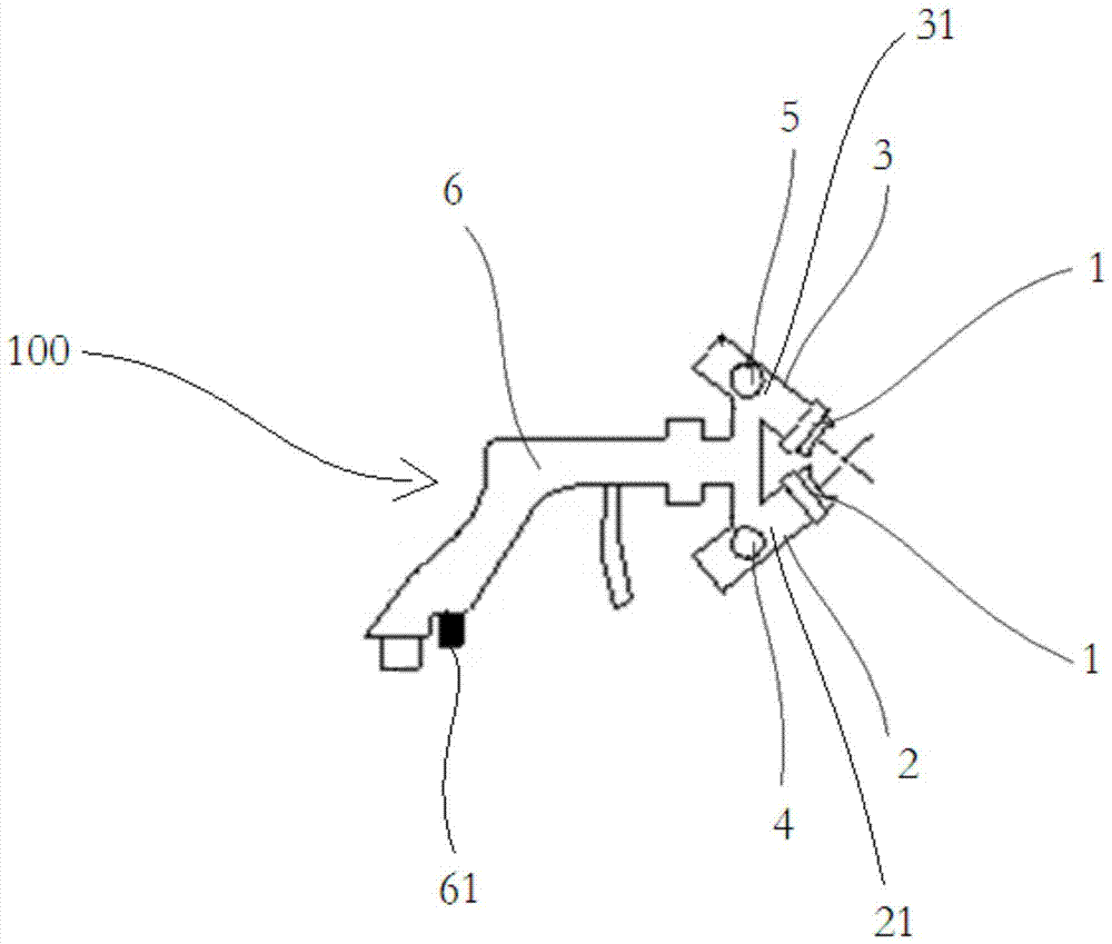 Spraying structure and spraying device with the spraying structure