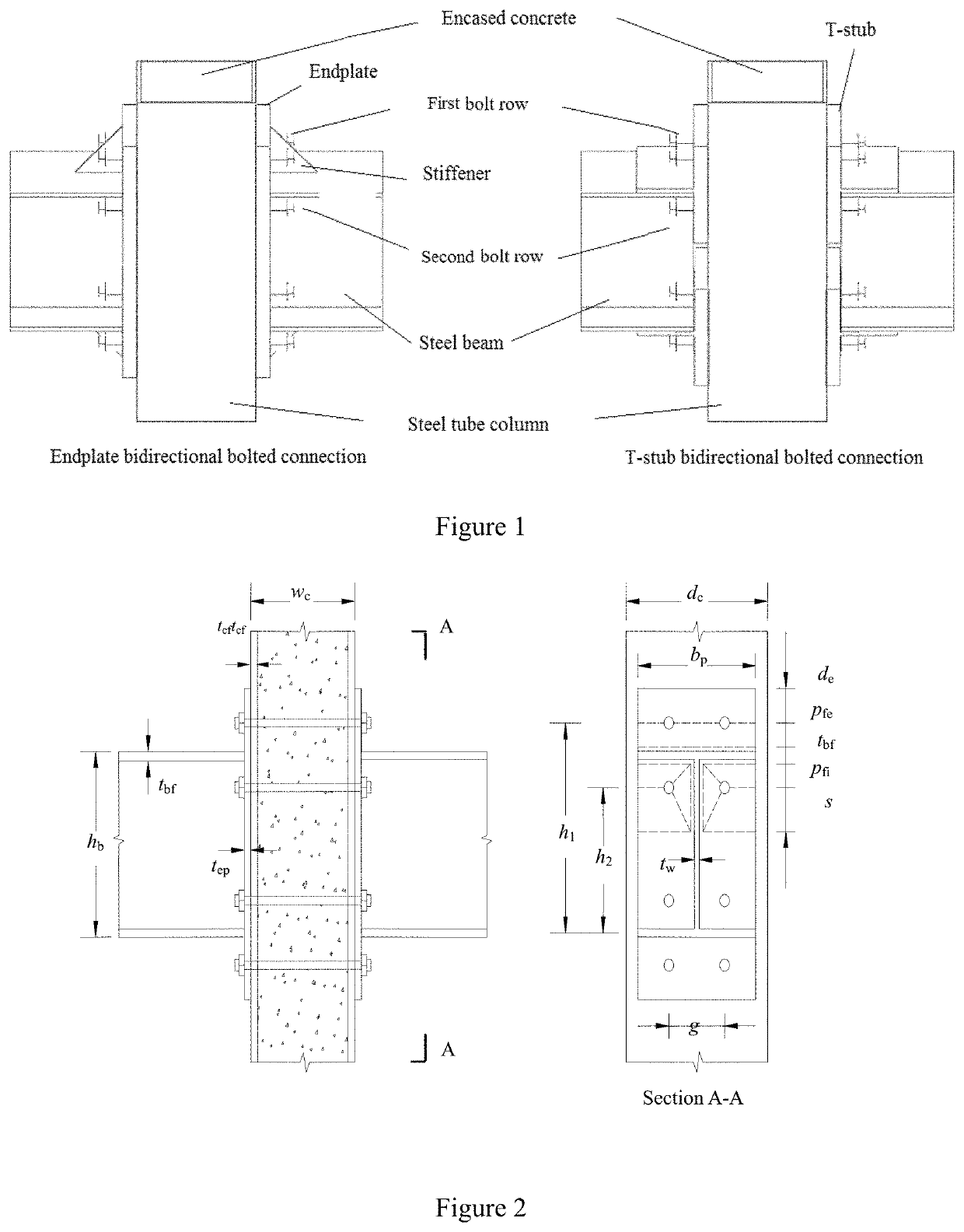 Calculation method of ultimate moment resistance and moment-rotation curve for steel beam to concrete-filled steel tube column connections with bidirectional bolts