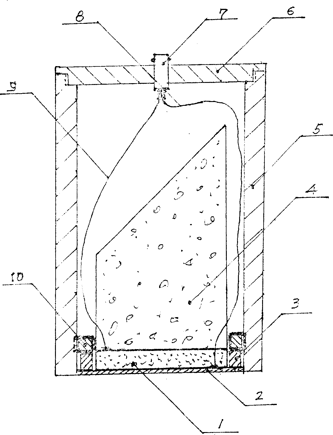 Wide band composite longitudinal and transversal wave ultrasonic transducer for measuring frozen soil