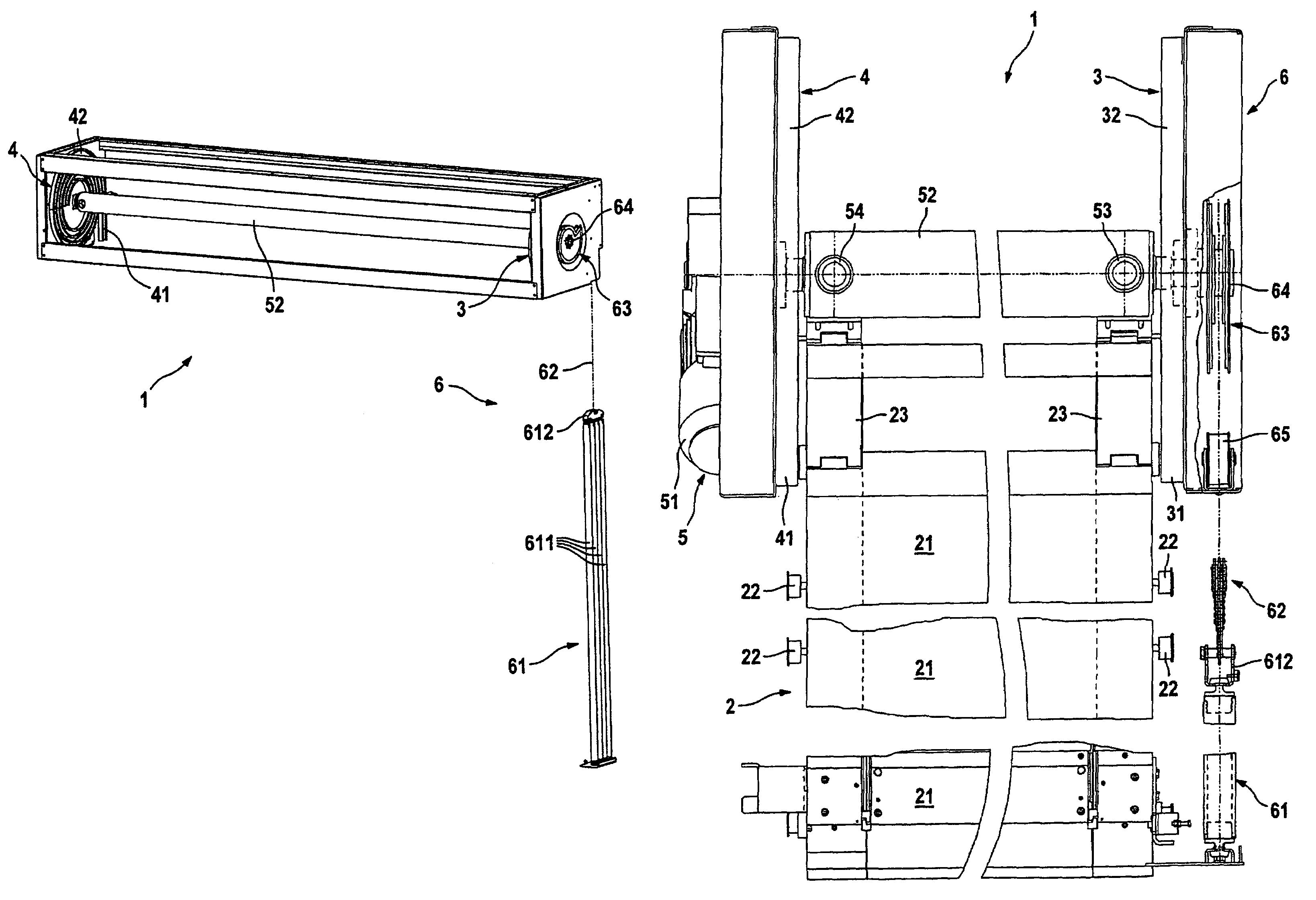 Weight compensation device for a lifting door