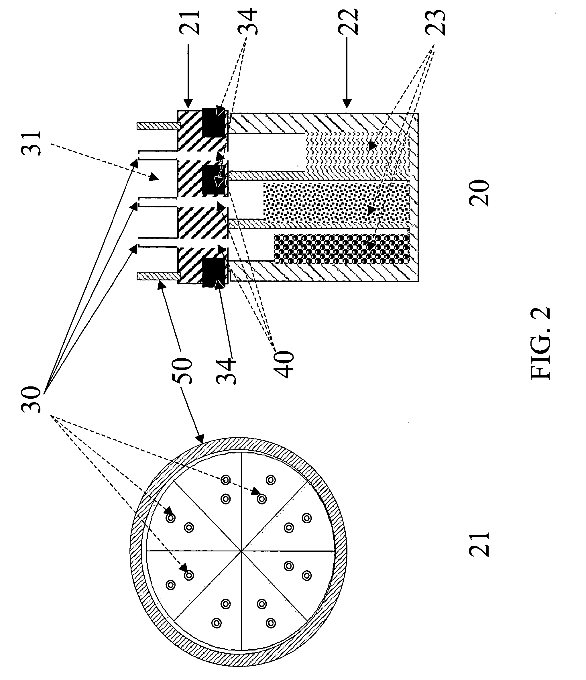 Replaceable electrostatically sprayable material reservoir for use with a electrostatic spraying device
