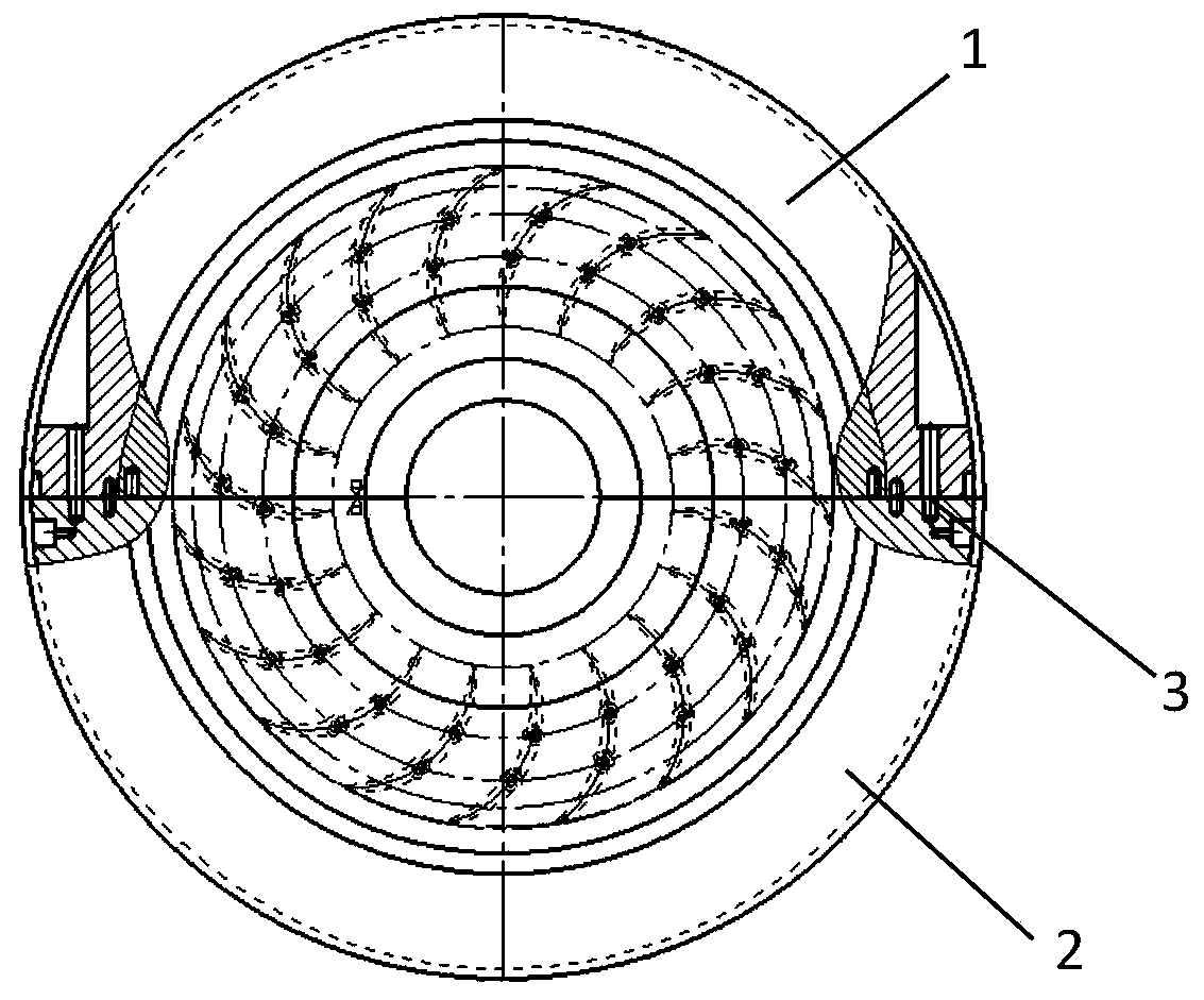 Processing method of centrifugal compressor clapboard