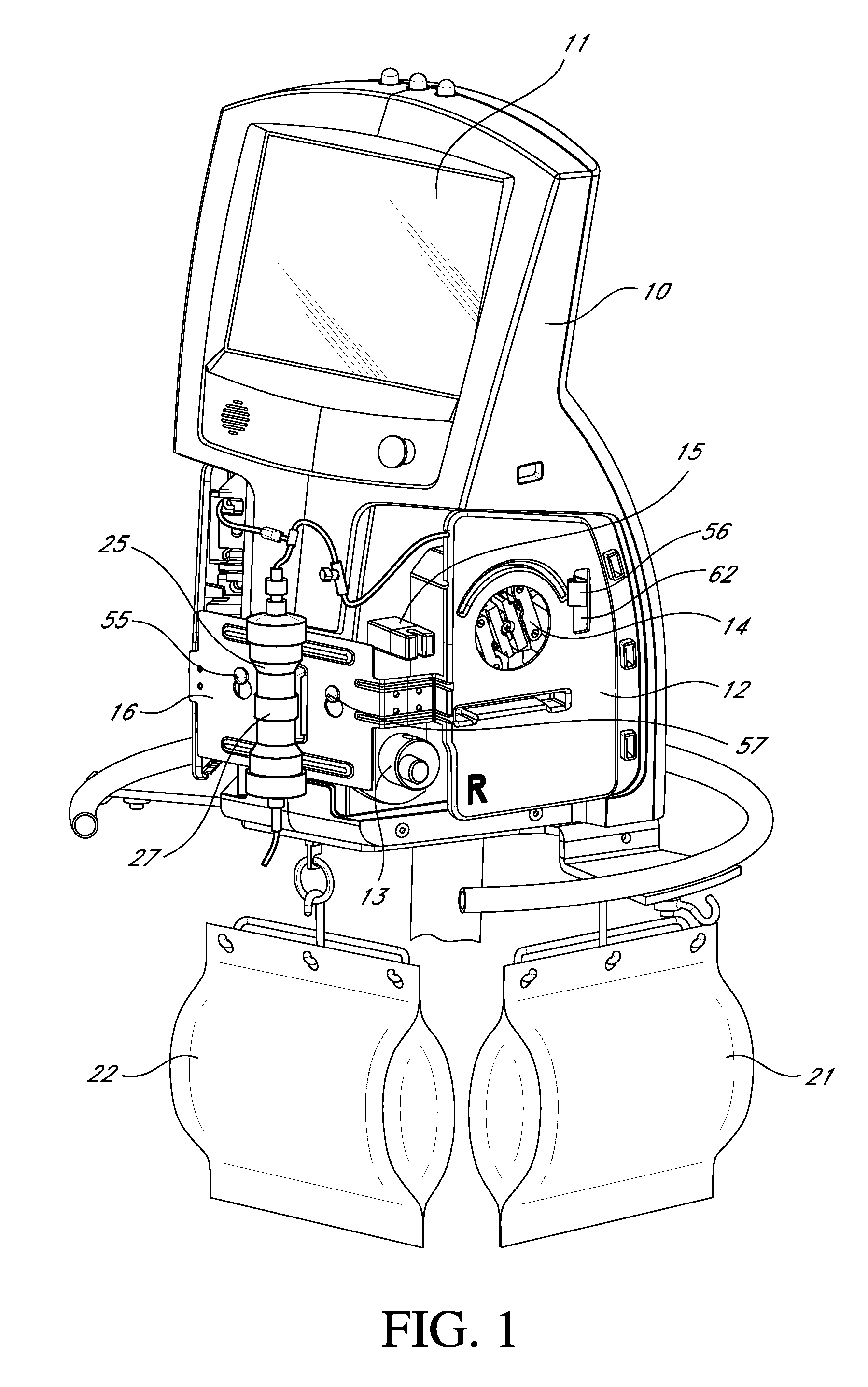 Modular hemofiltration apparatus with interactive operator instructions and control system