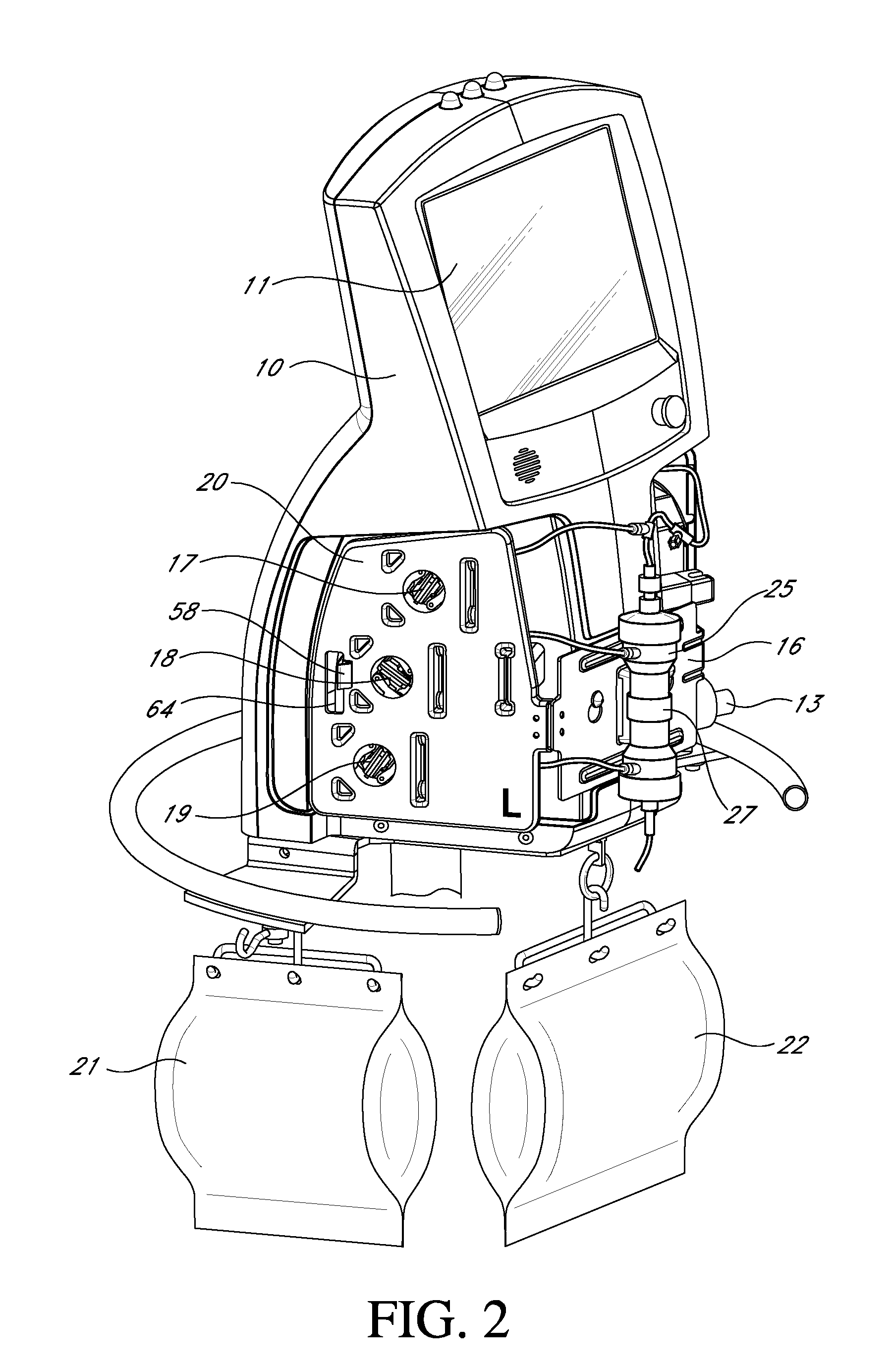 Modular hemofiltration apparatus with interactive operator instructions and control system