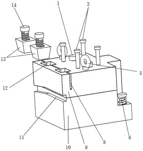 Adjustable fixture of wire-cut electrical discharge machine tool