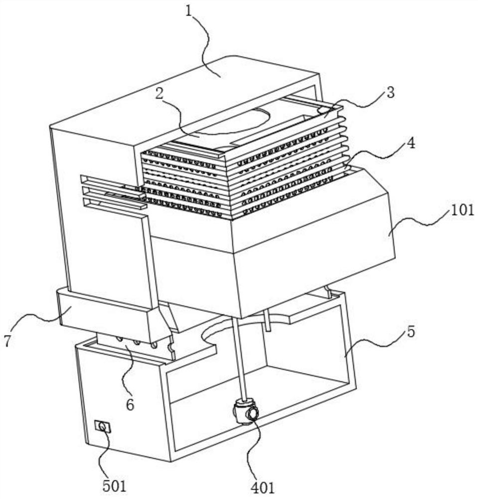 New energy automobile battery waterproof heat dissipation device and using method