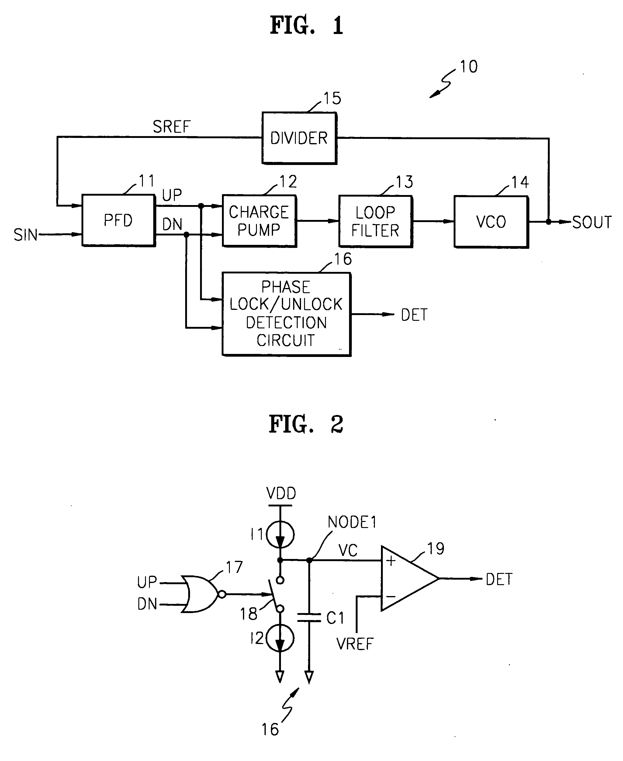 Phase locked loop with improved phase lock/unlock detection function