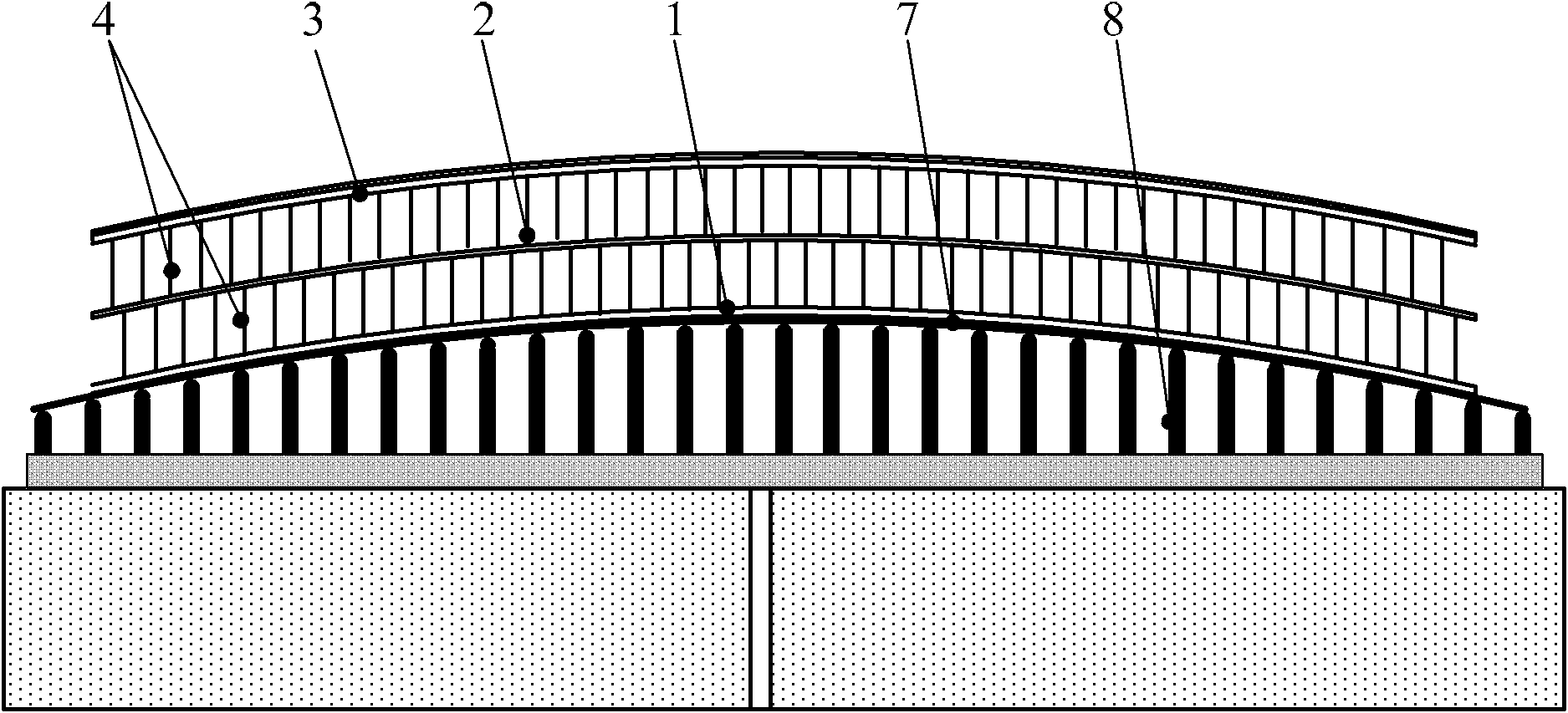 Splicing method for reflection panel in honeycomb sandwich structure