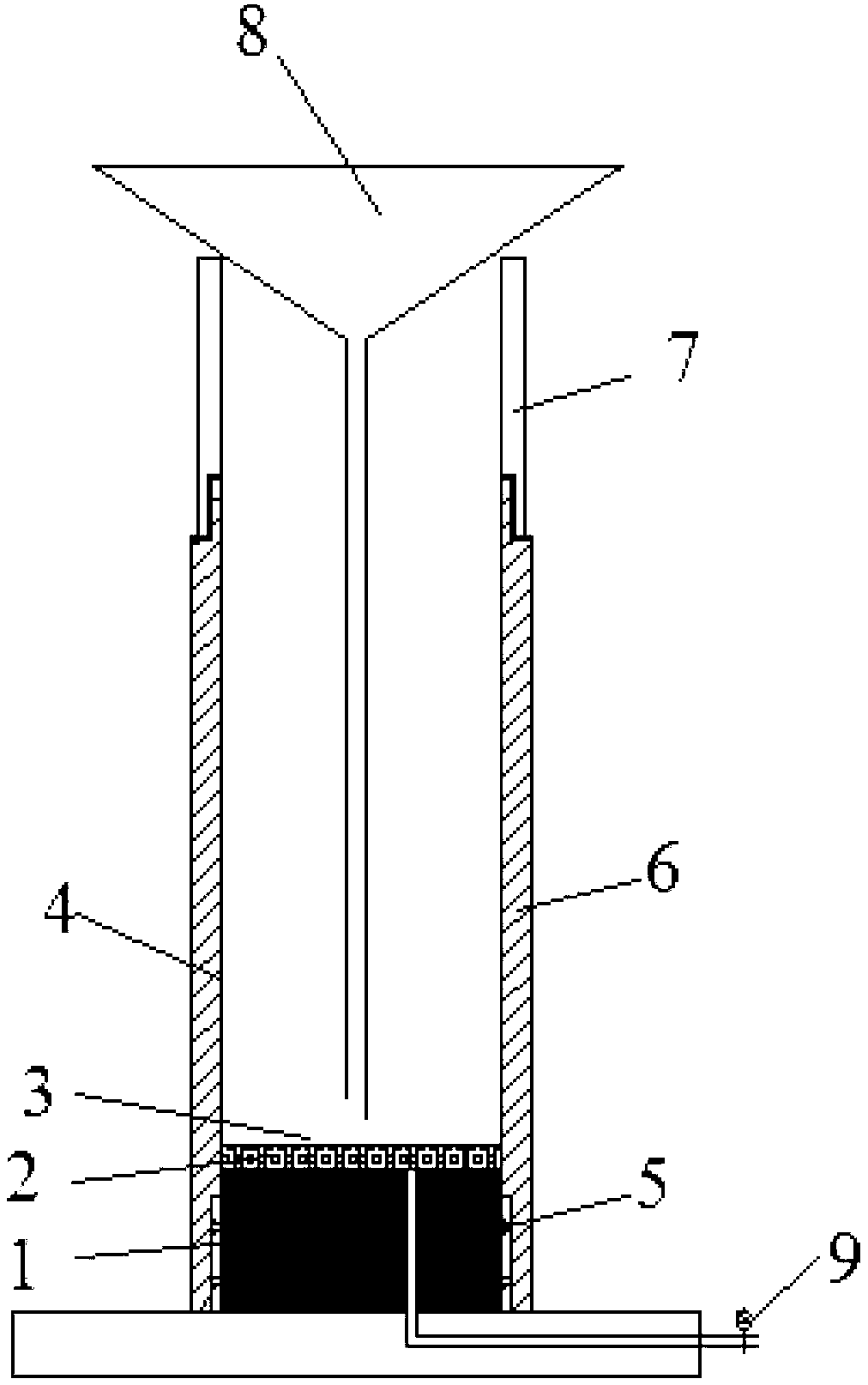 Method and device for preparing silty soil triaxial-test test sample