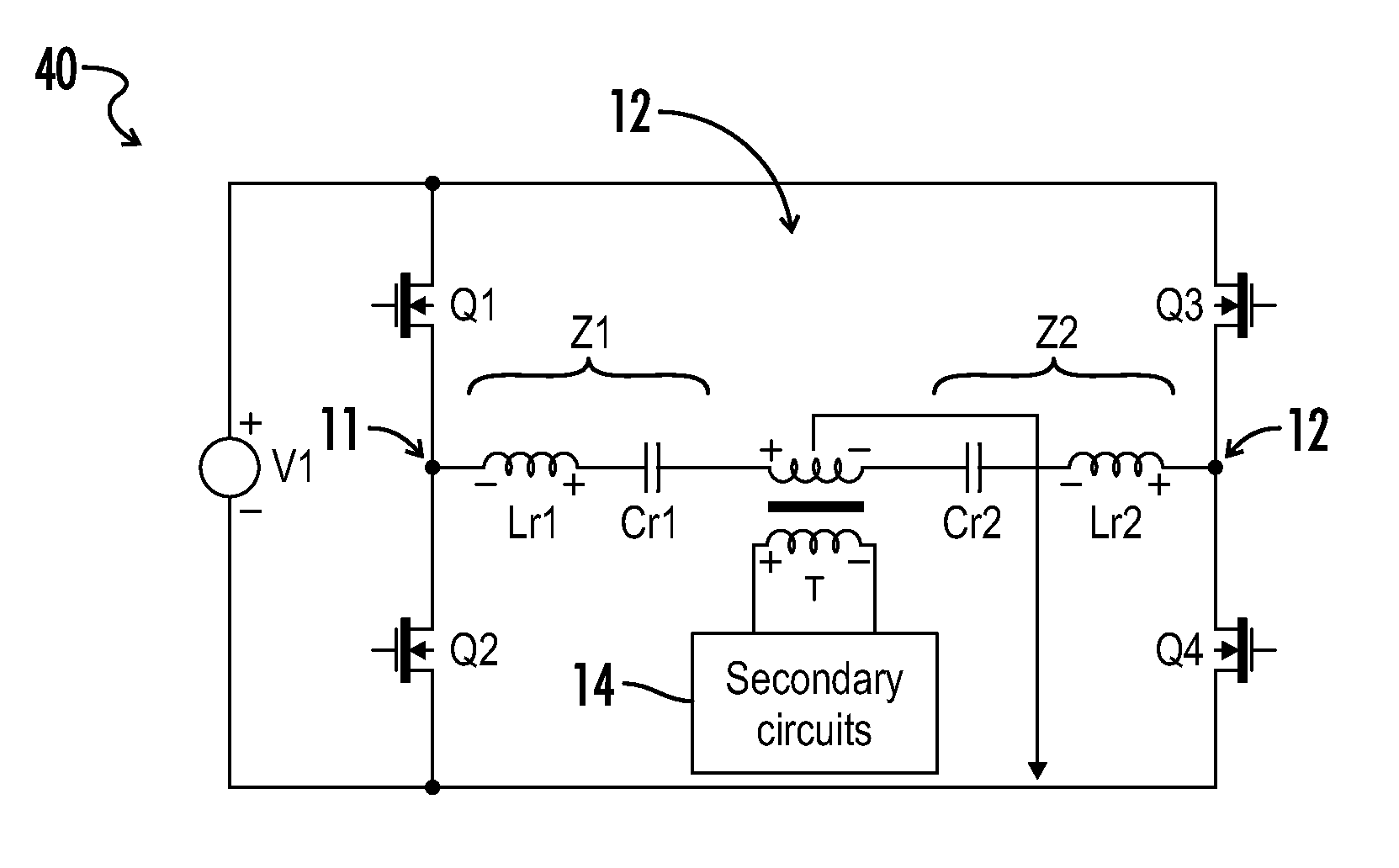 Circuit and method for managing common mode noise in isolated resonant DC-DC power converters