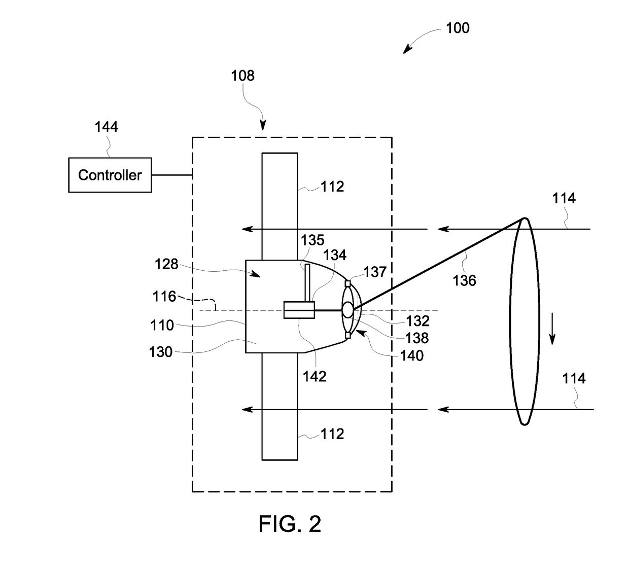 Wind turbine including sensor assembly and method of operating such