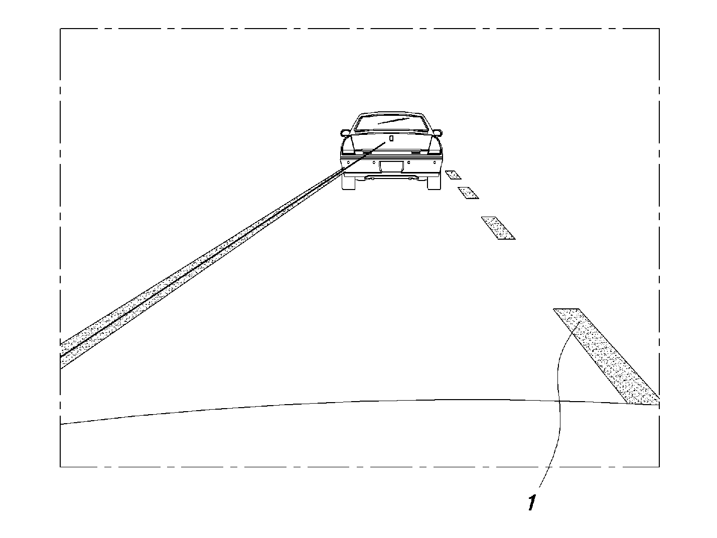 Lane departure warning method and system using virtual lane-dividing line