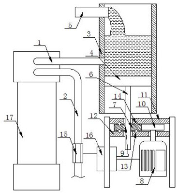 An automatic control device for cold water pressure in copper processing