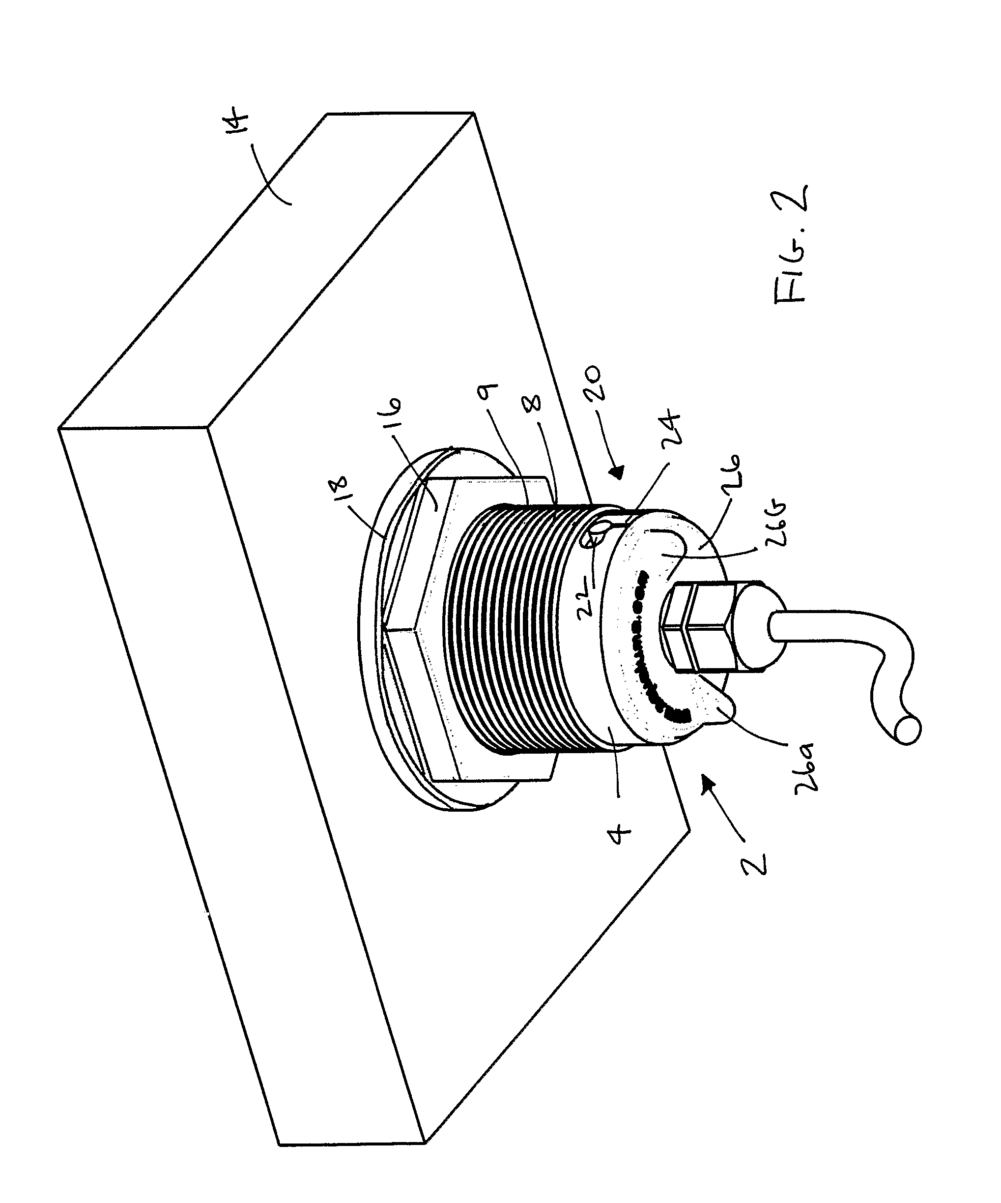 LED lighting apparatus in a plastic housing