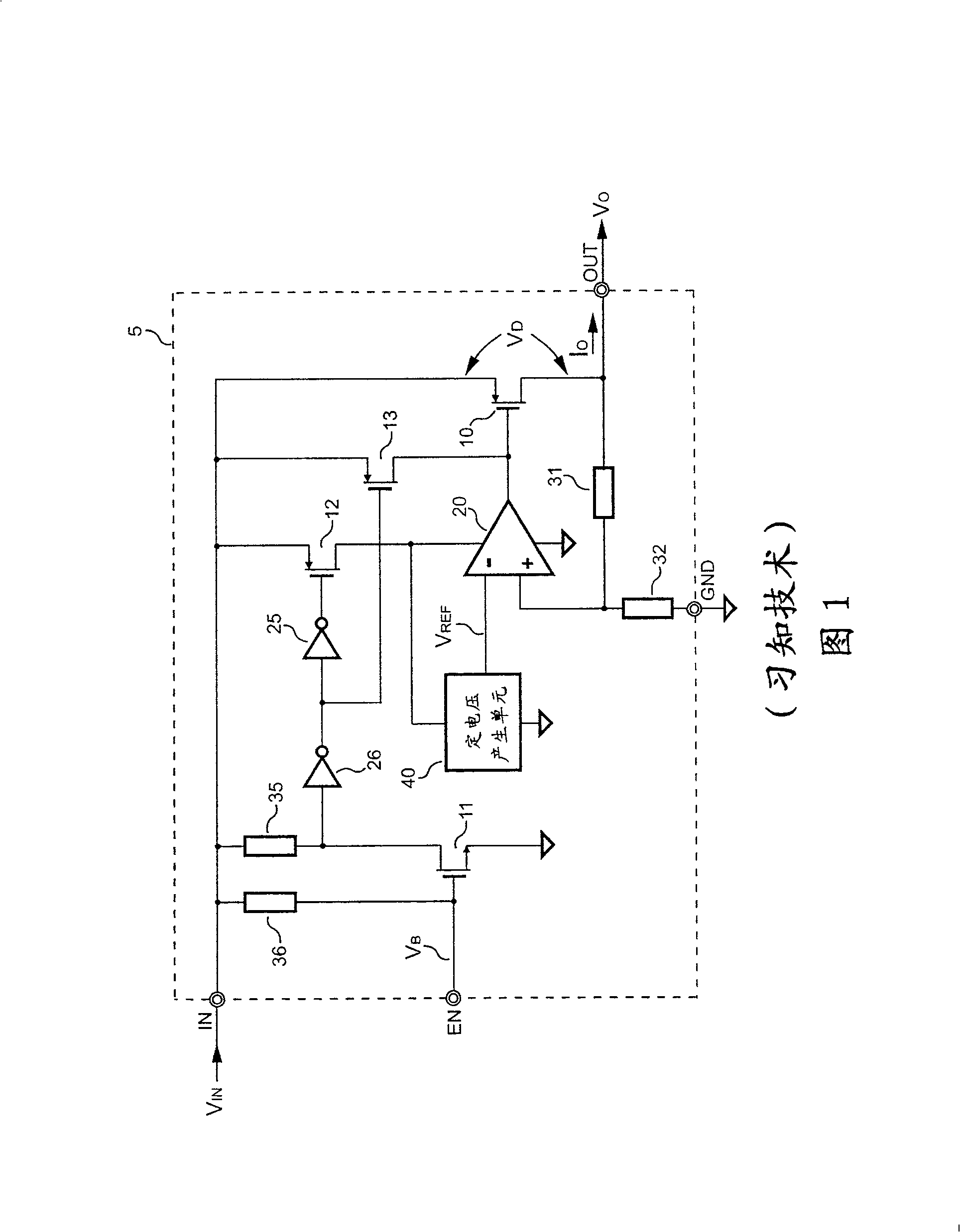 Stabilizator and power supply with shunt control