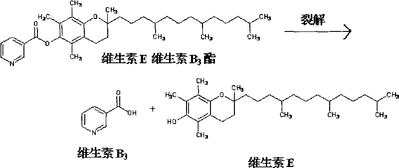 Application of vitamin B3-vitamin E ester in tobacco product and tobacco product