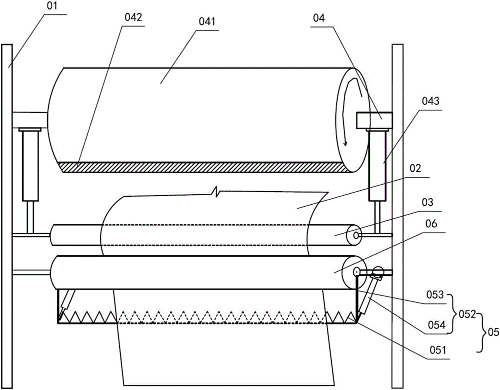 Laser film laminator reloading device and control method thereof