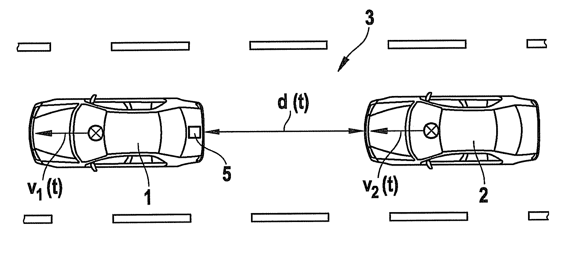 Prevention of a rear crash during an automatic braking intervention by a vehicle safety system