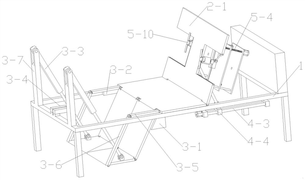 A multi-joint auxiliary exercise bed