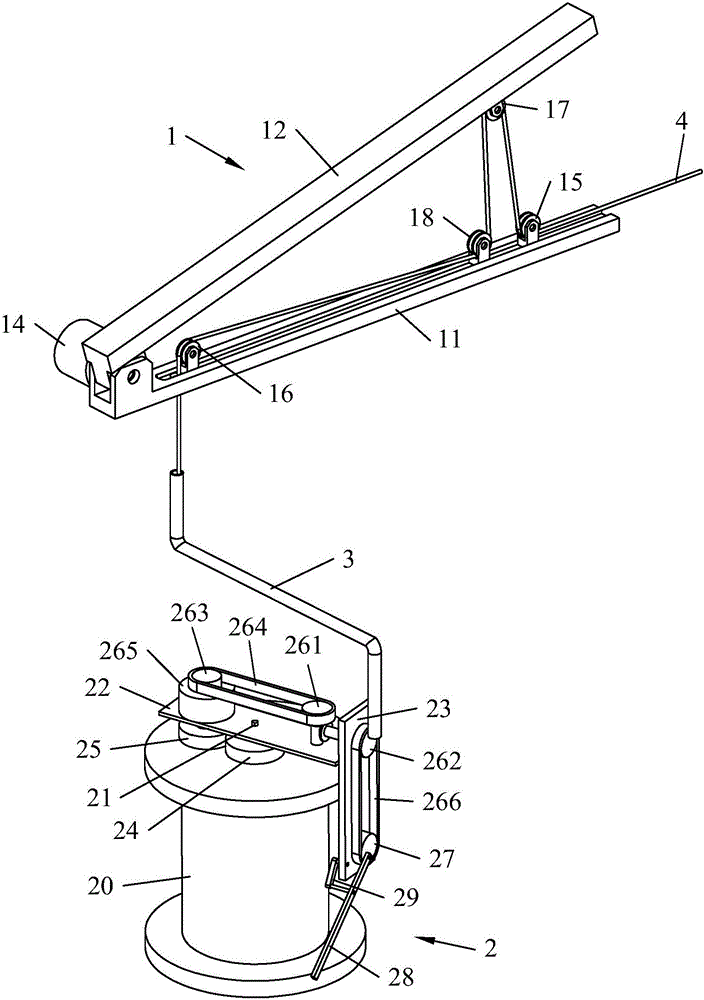 Novel cable retracting and releasing device