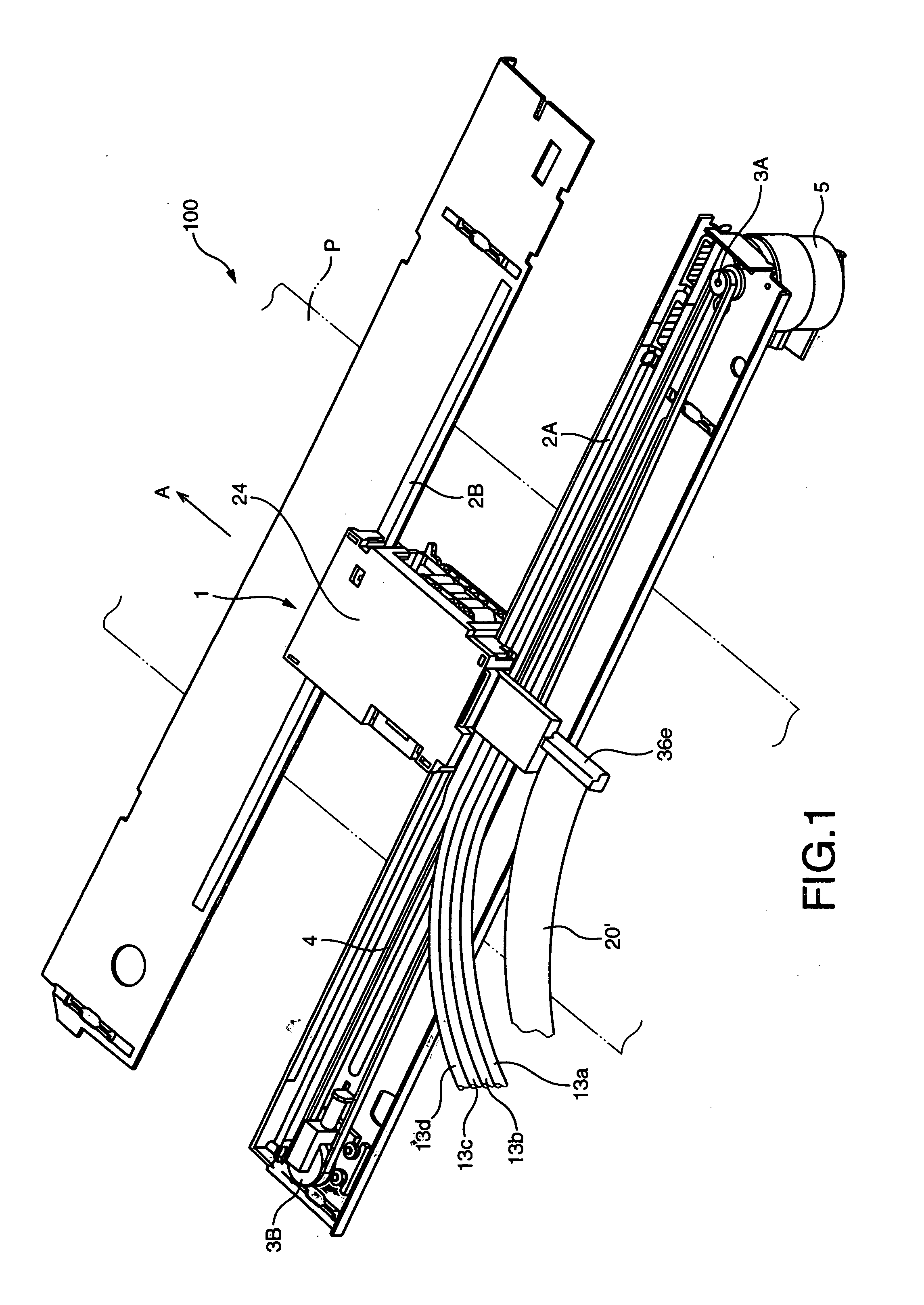 Inkjet head with conductive elastic member for electrical continuity between remote contacts in same