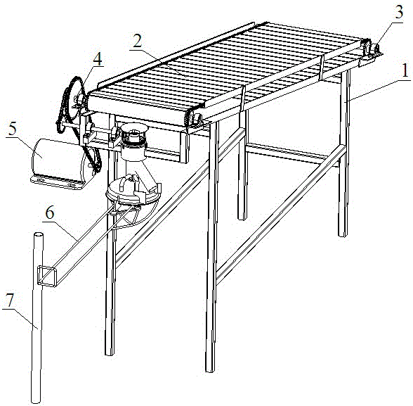 A vertical and horizontal combined vermicelli machine transmission mechanism