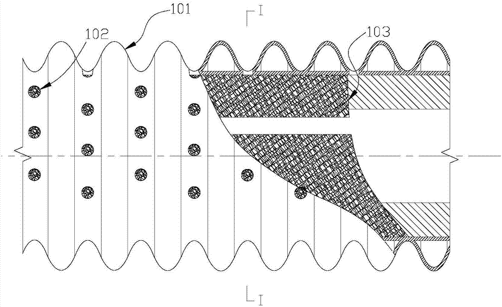 Maintainable composite drainage blind pipe