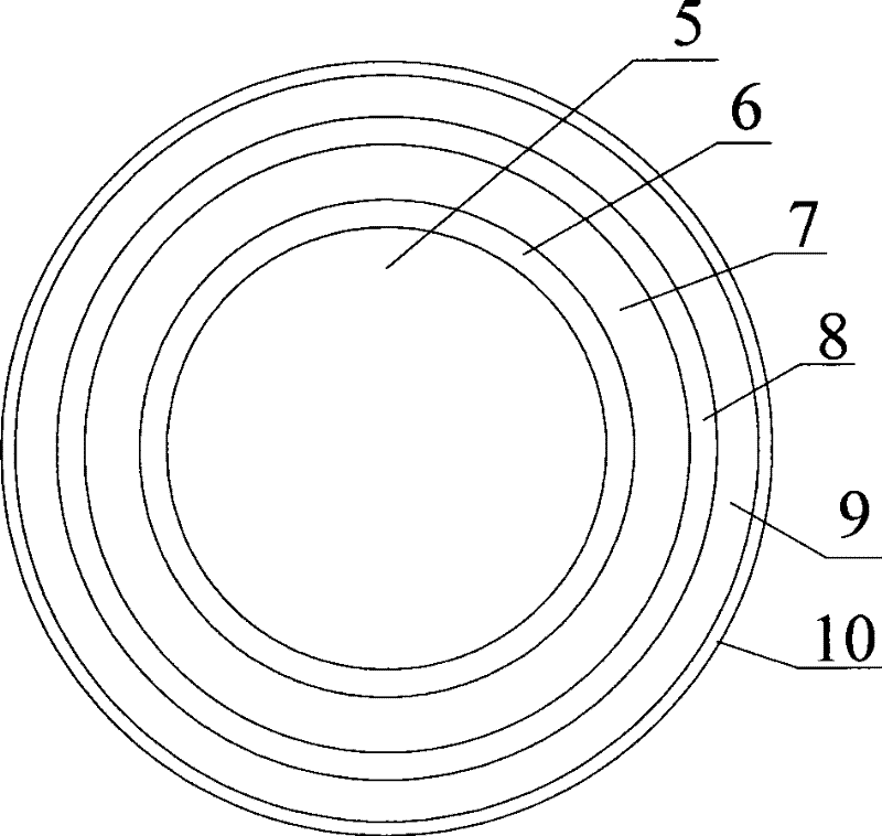 Corona protecting method of stator winding cable of straight line motor