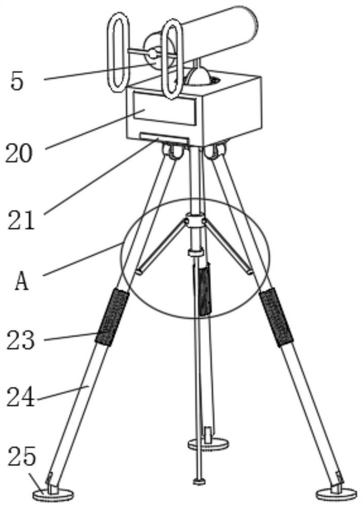 Polluted area land rapid measuring device for environmental monitoring based on Internet of Things