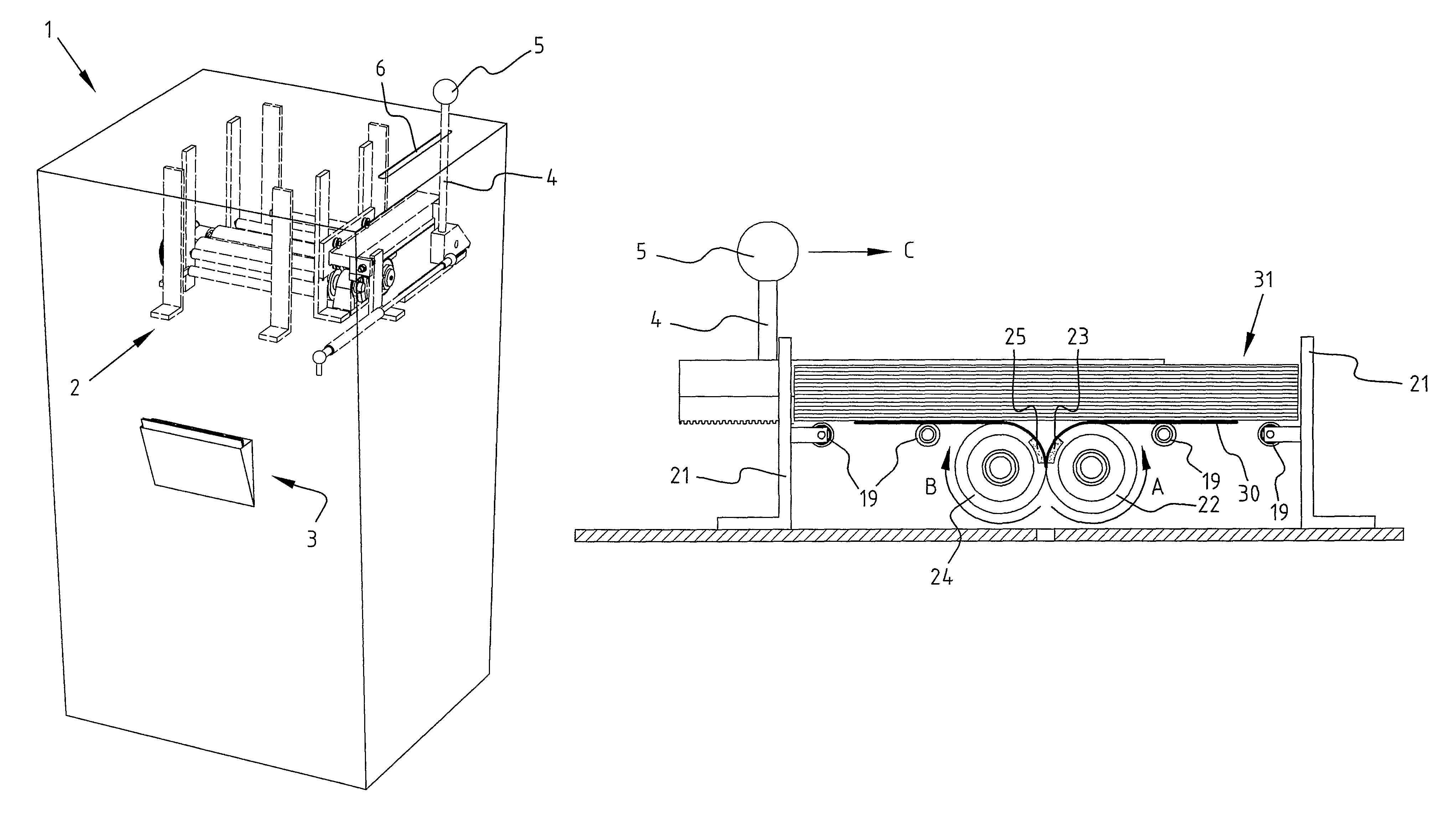 Apparatus and method for dispensing and folding of sheets from a stack