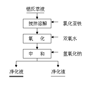 Purification method of indium back extraction solution