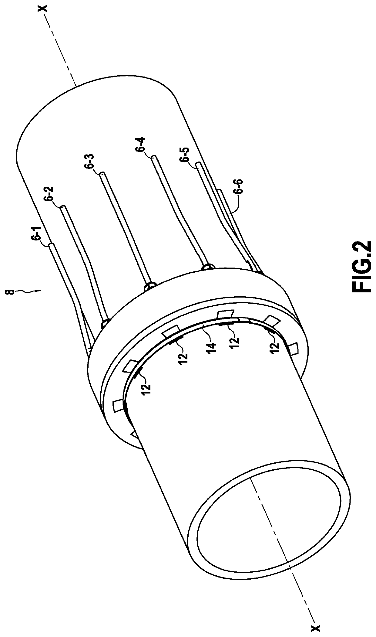 Electrical installation for an electric trace heating system for a metal pipe for transporting fluids and electric trace heating method for such a pipe