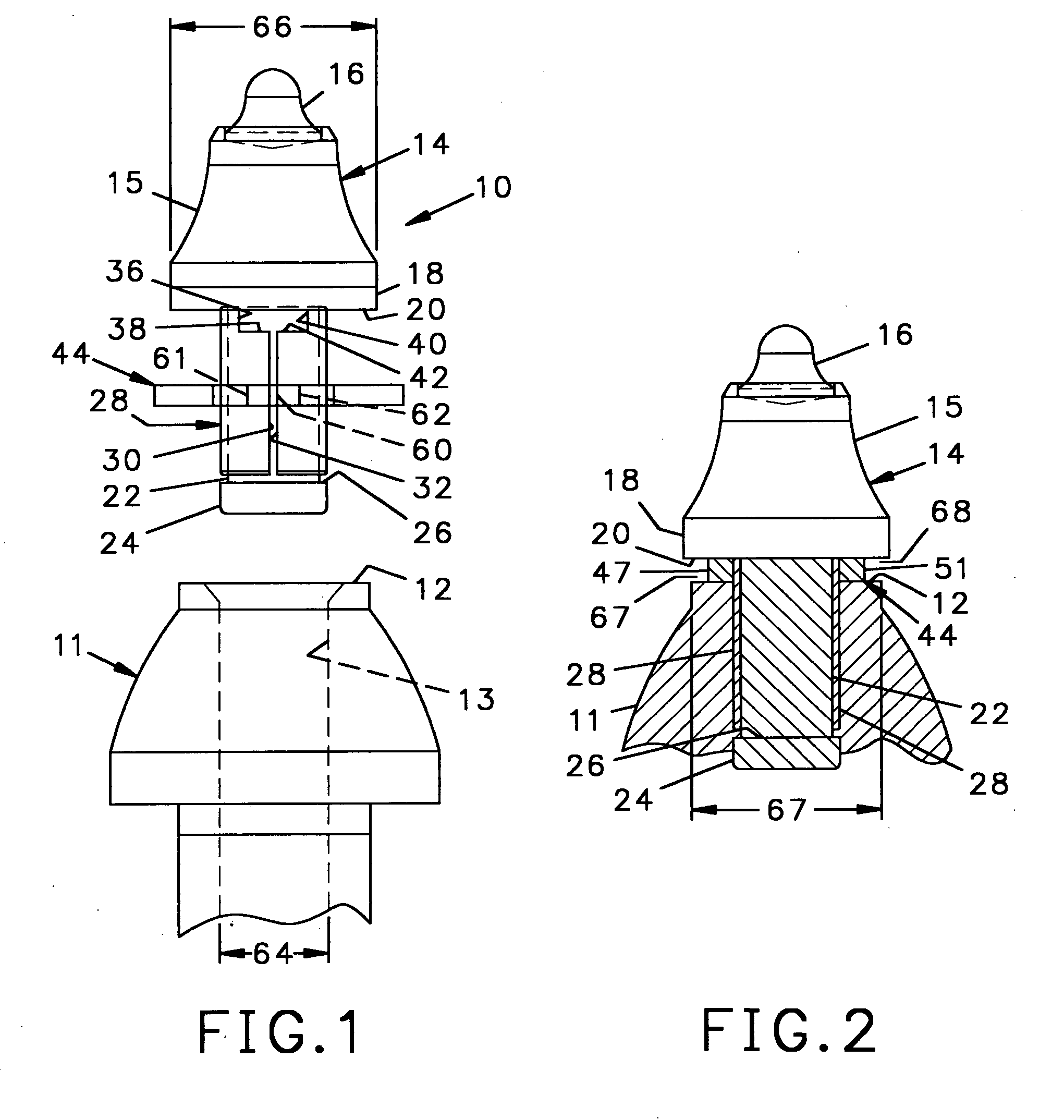 Extraction device and wear ring for a rotatable tool