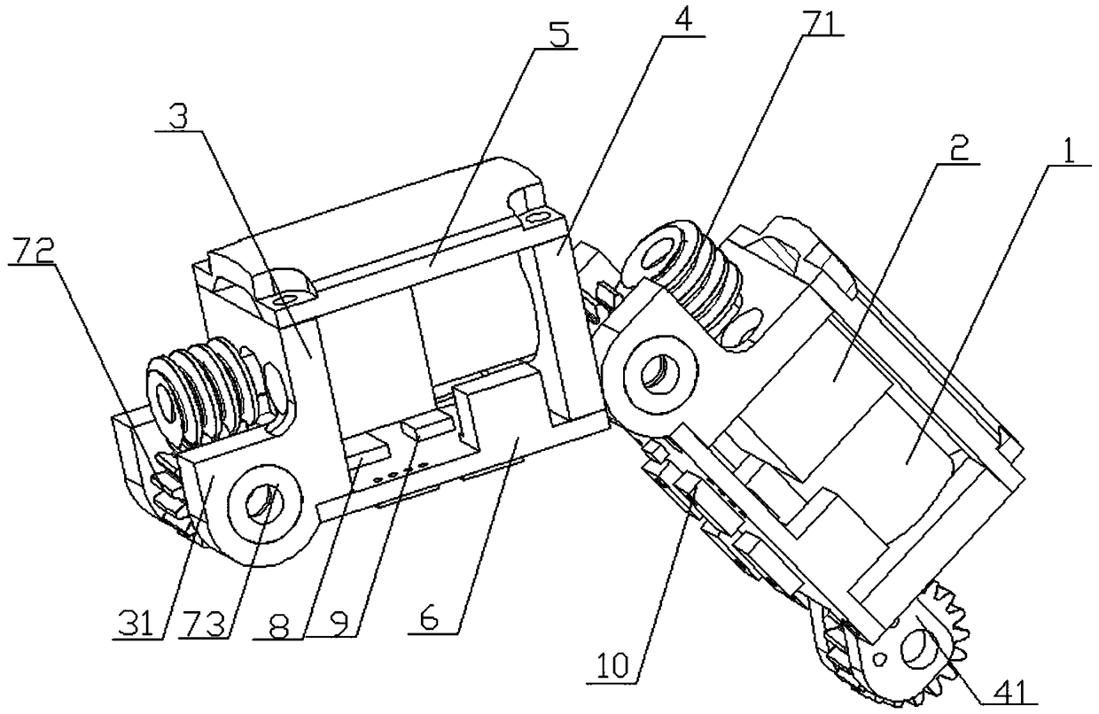 Manipulator joint absolute angle measuring method without encoder