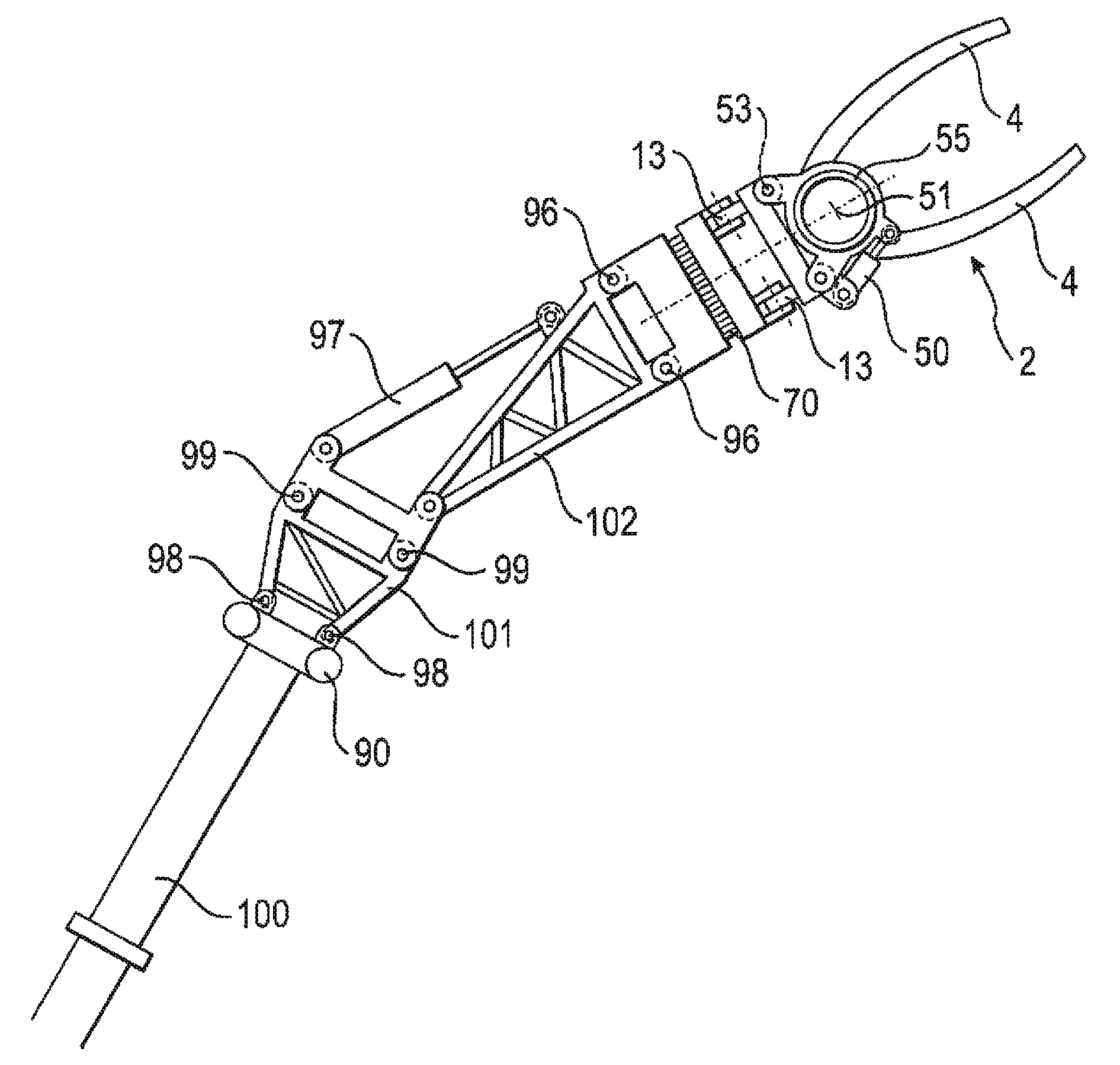 Manipulator for the assembly of rotor blades of a wind power installation