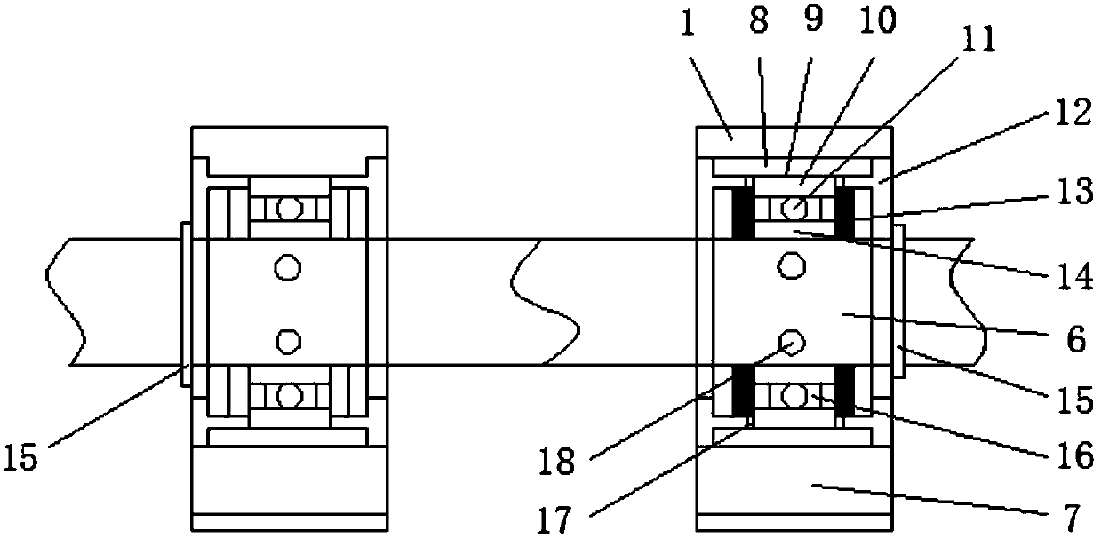 Switching device for bearing seats