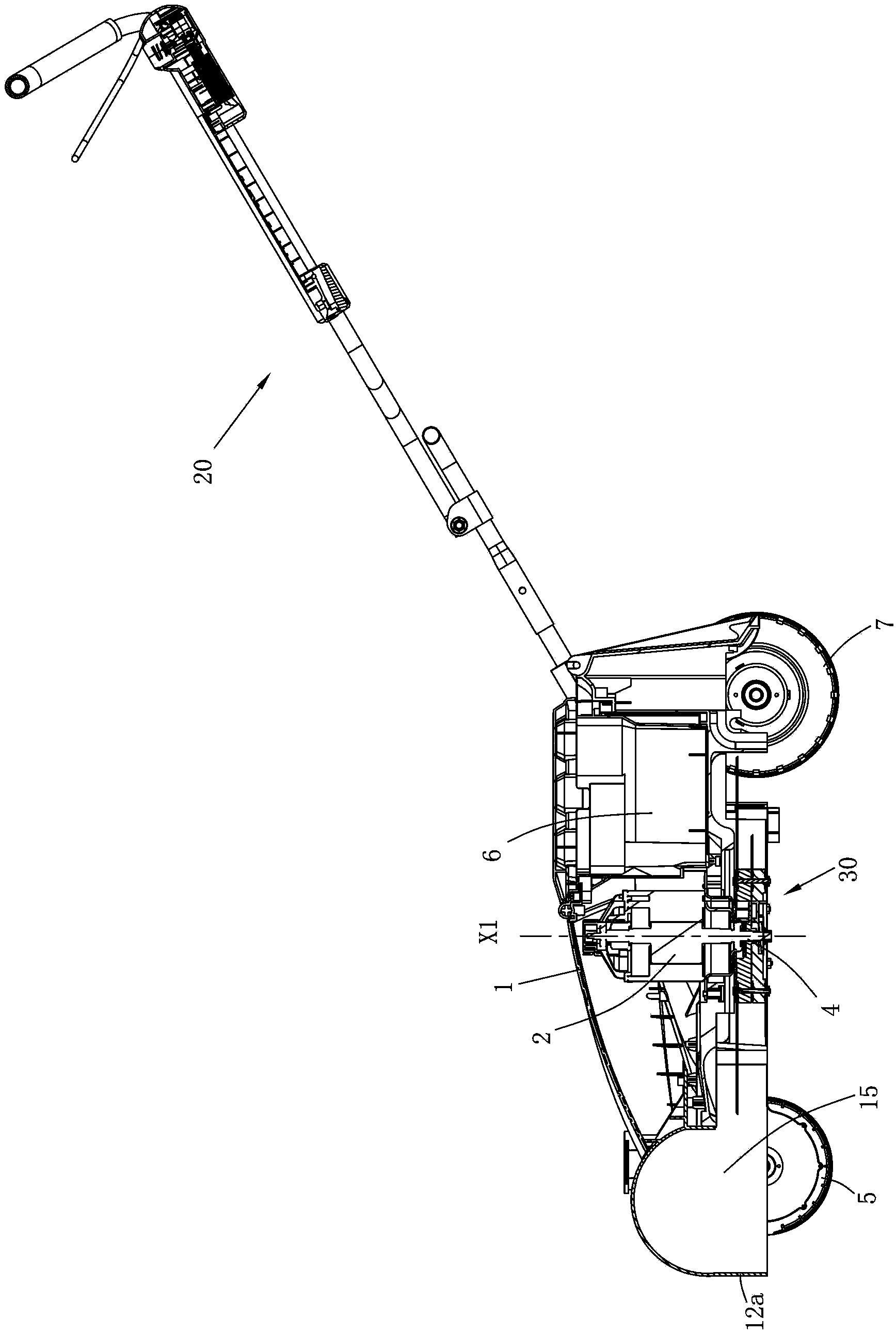 Mowing device for lawn mower and mounting method for mowing device