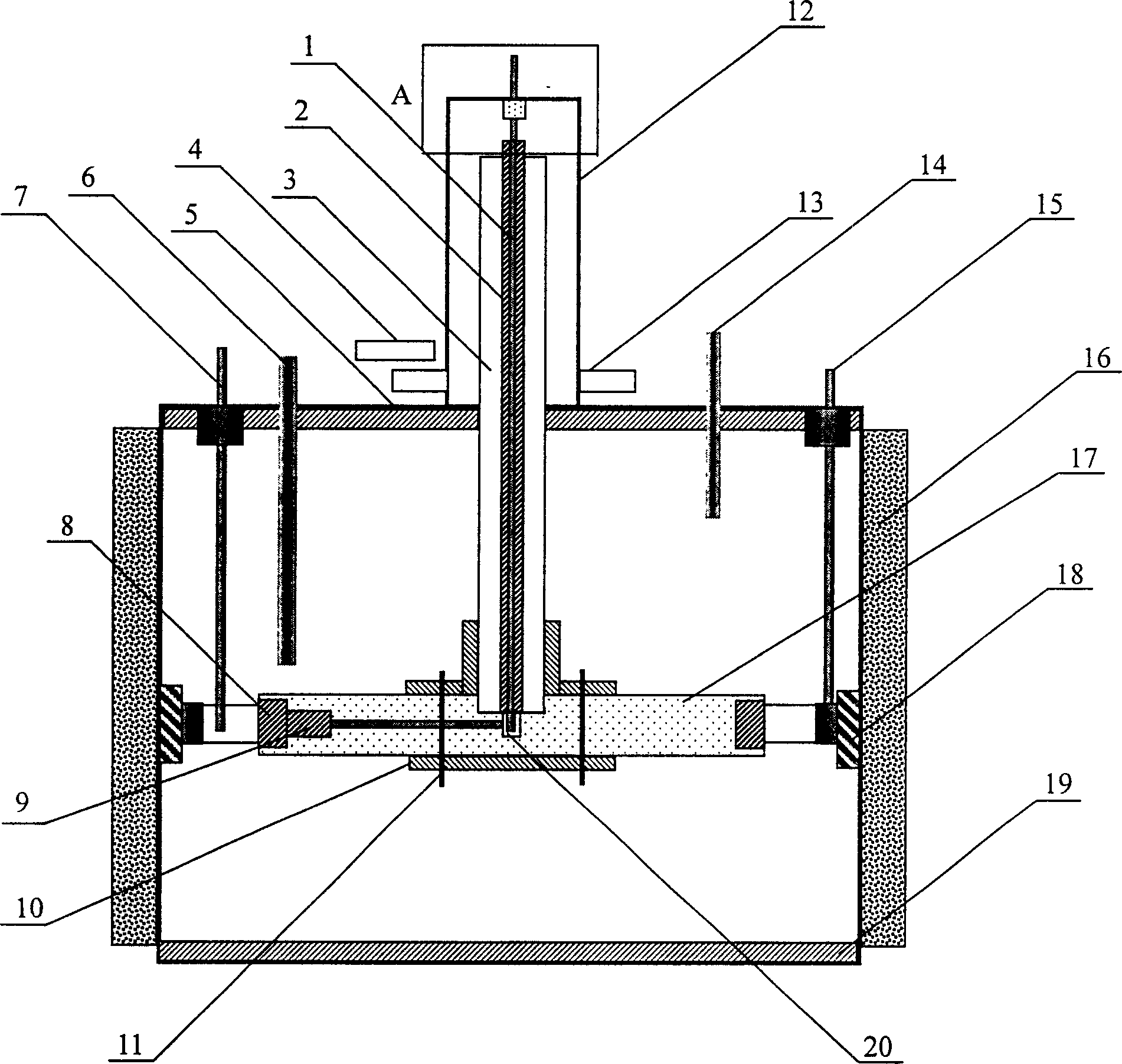 Dynamic high-temperature and pressure electro-chemical measurement experimental device