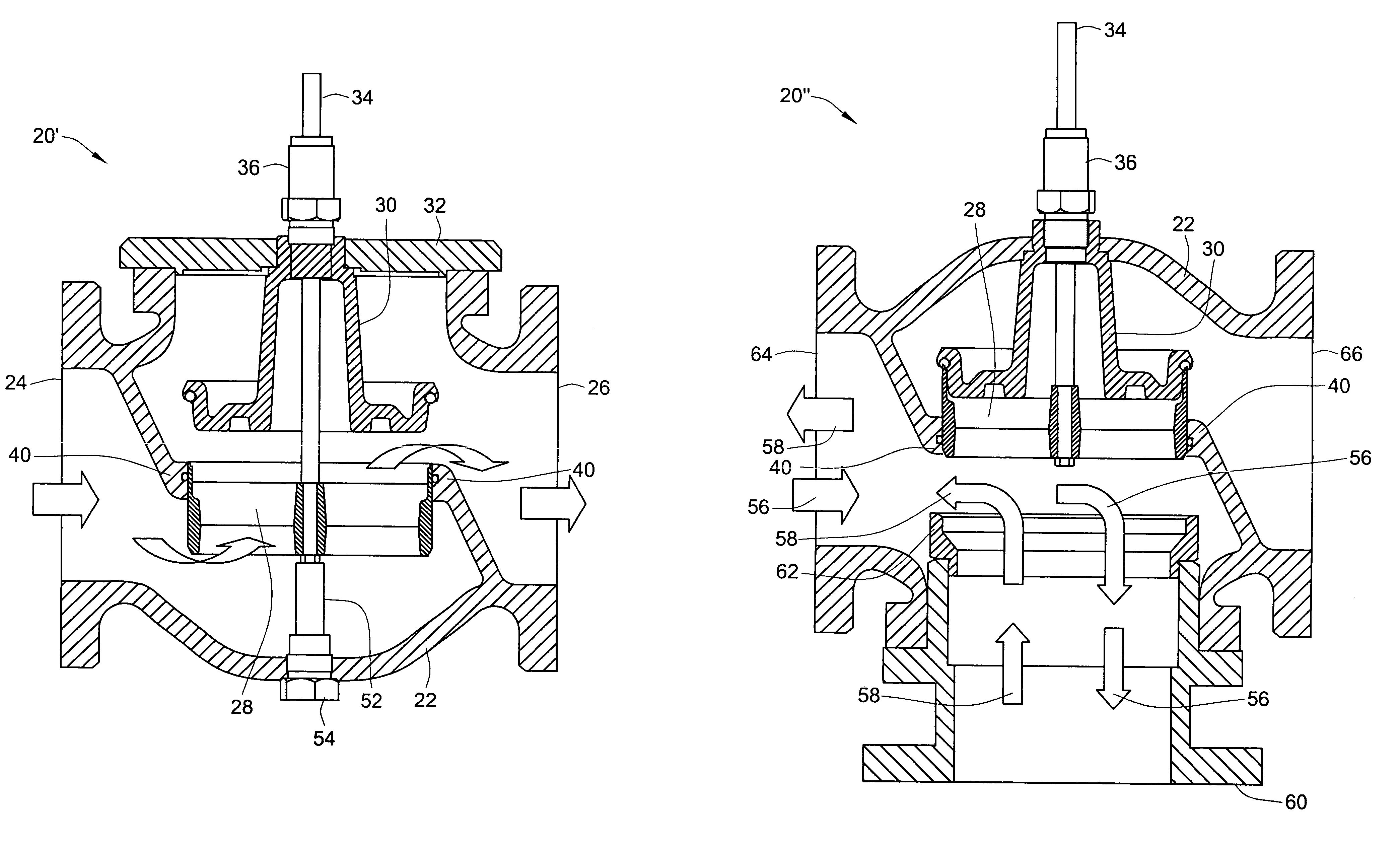 Balanced globe valve