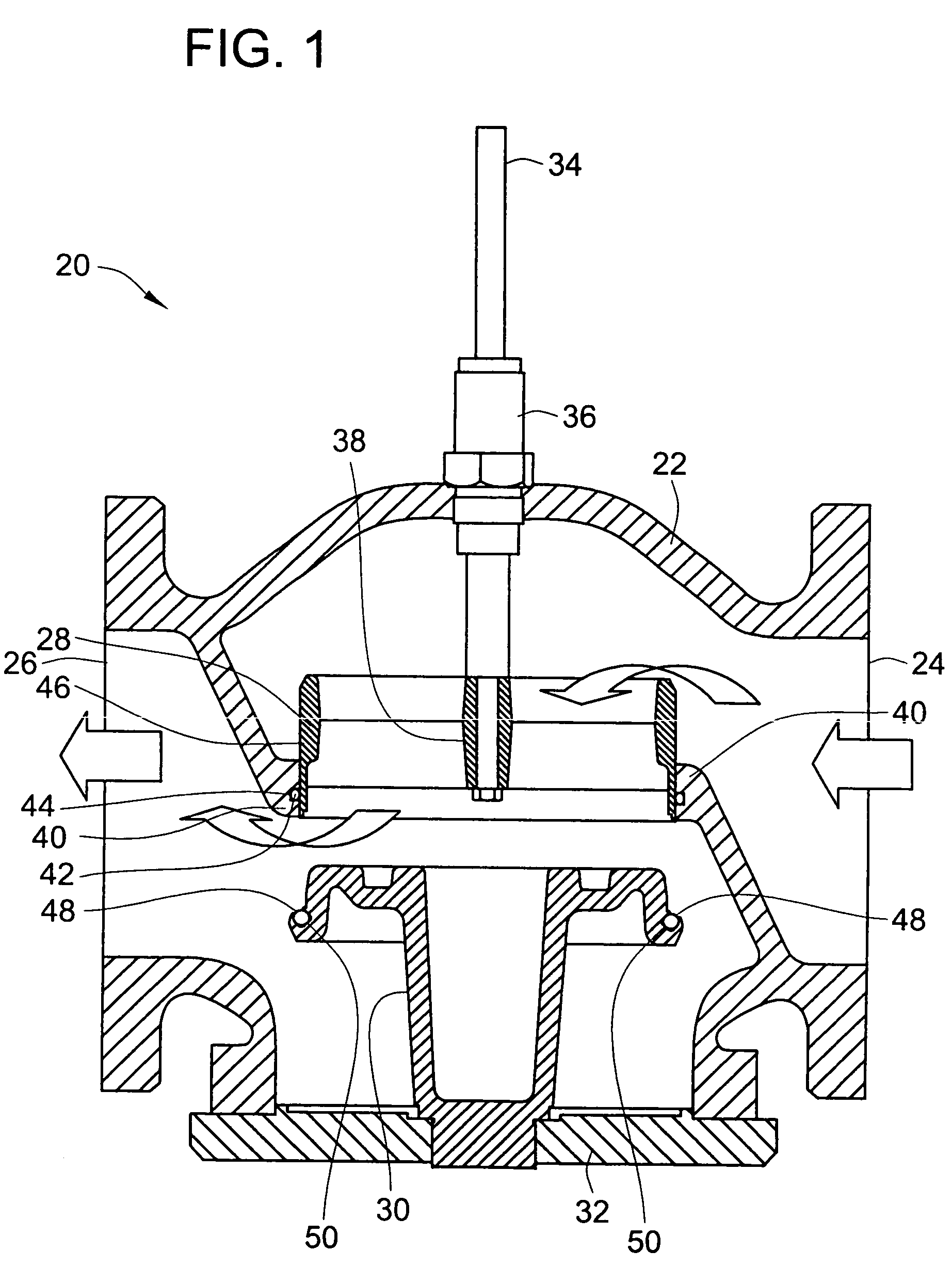 Balanced globe valve