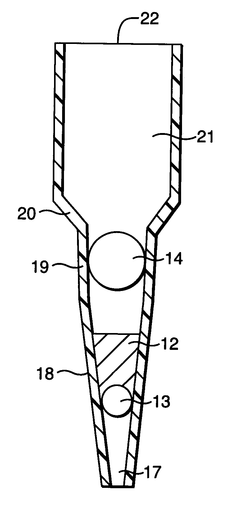 Device for solid phase extraction and method for purifying samples prior to analysis