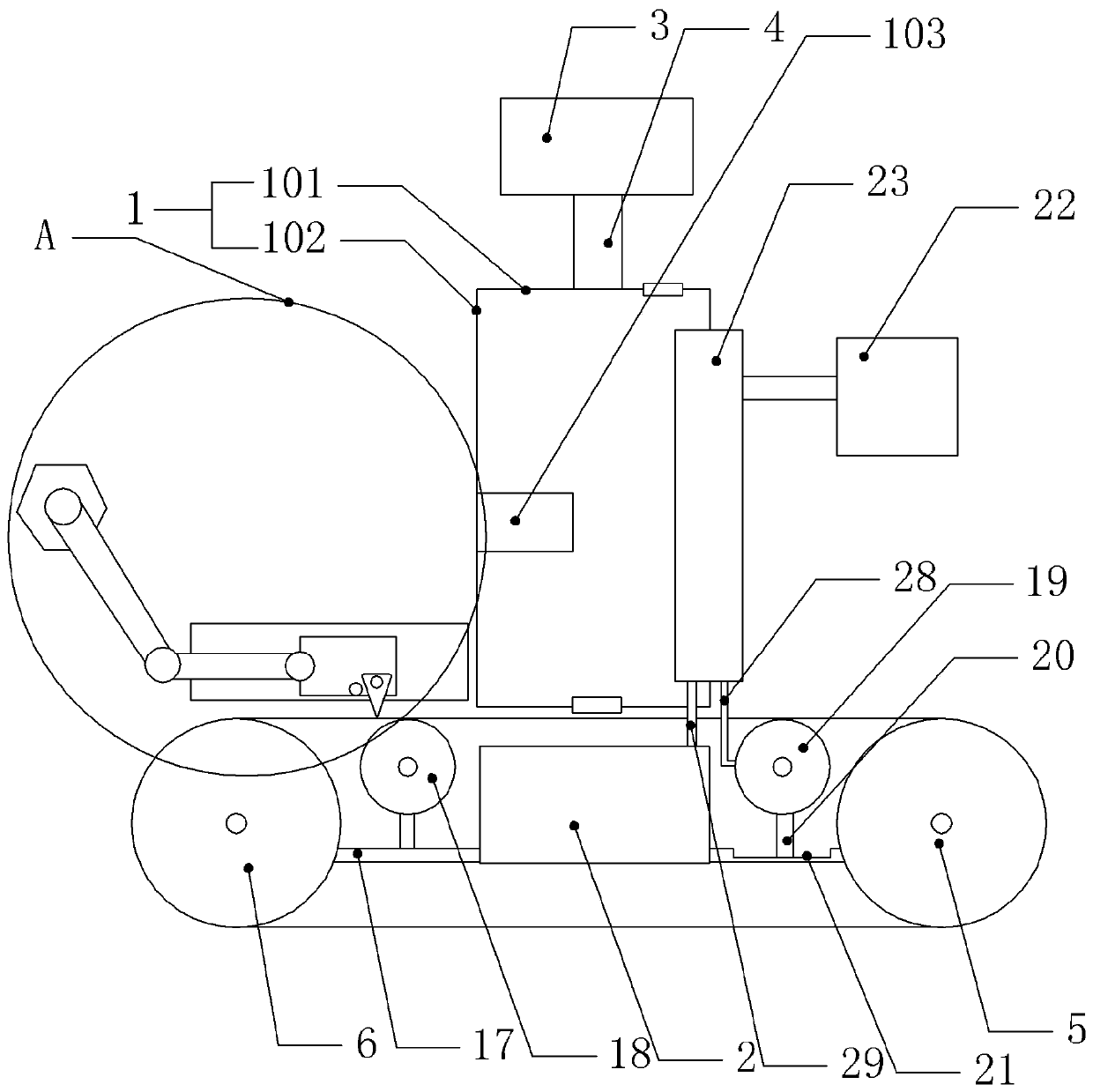 Carton creasing device