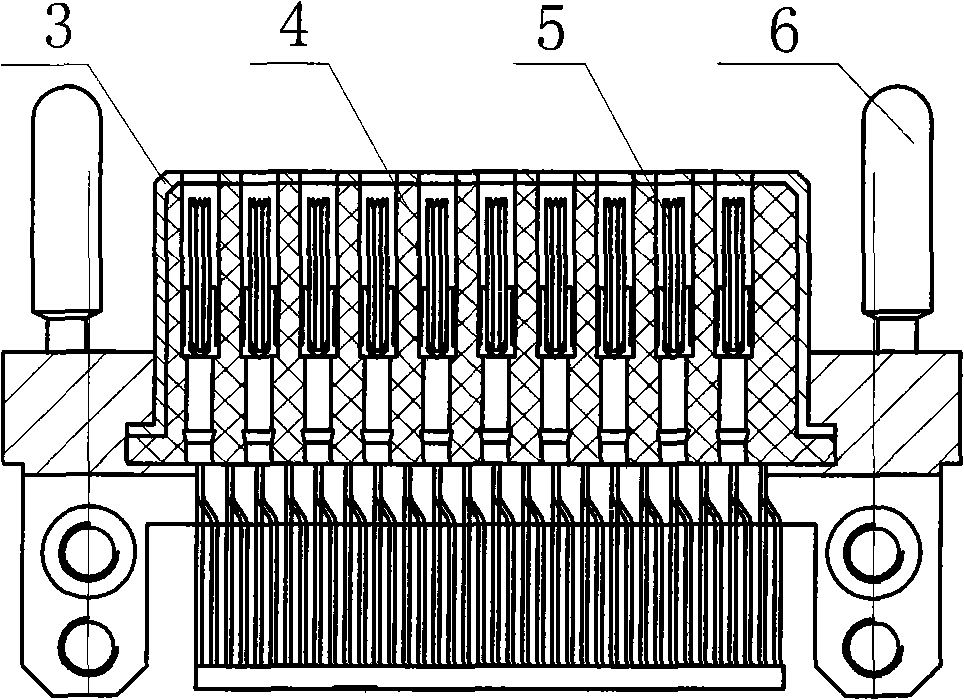 Double-body type case electric connector
