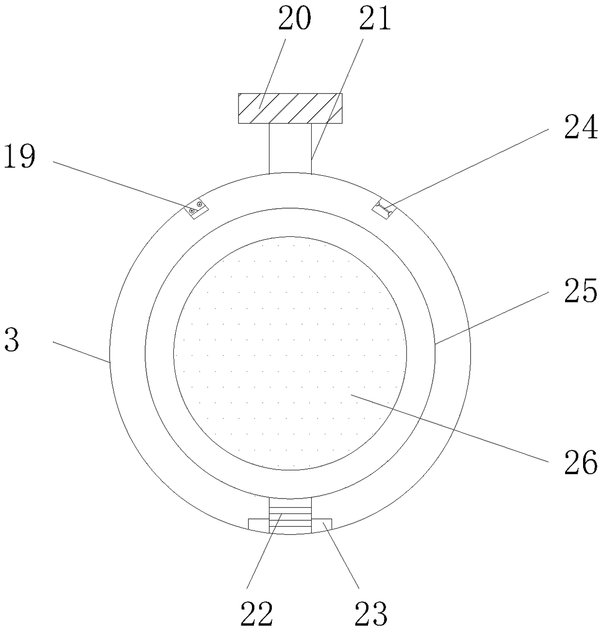 Air flow adjustment device for air lines