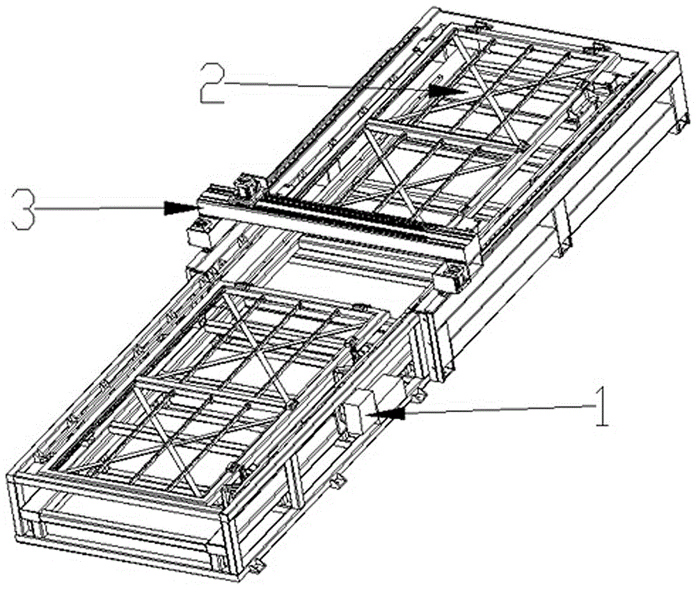 Exchange table of fiber laser cutting machine