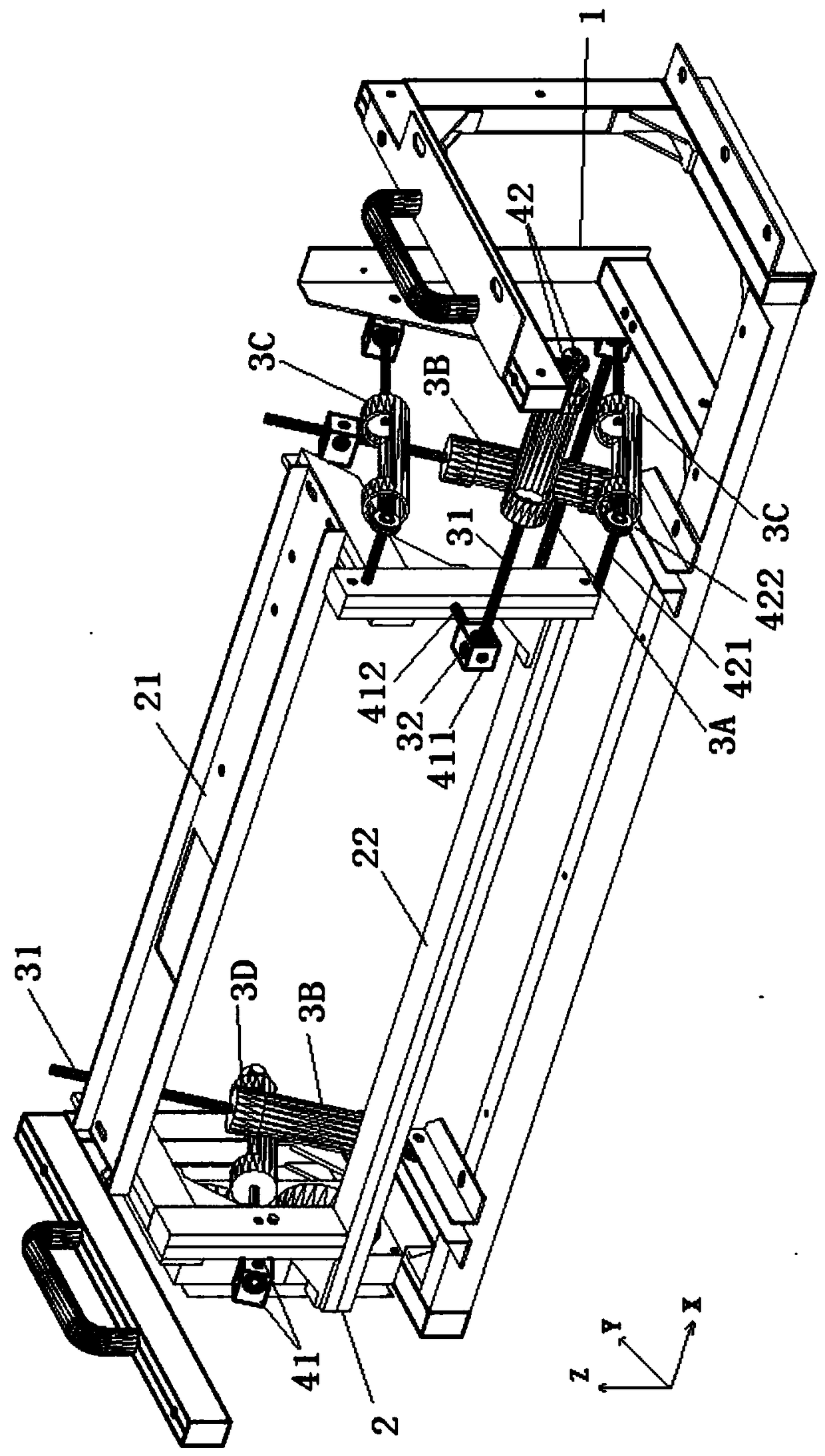 Inverted all-electric mechanical six-axis adjustment platform