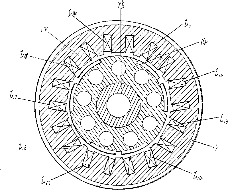 Short magnetic circuit reluctance motor, and double stator magnetic poles, rotor core and wound rotor