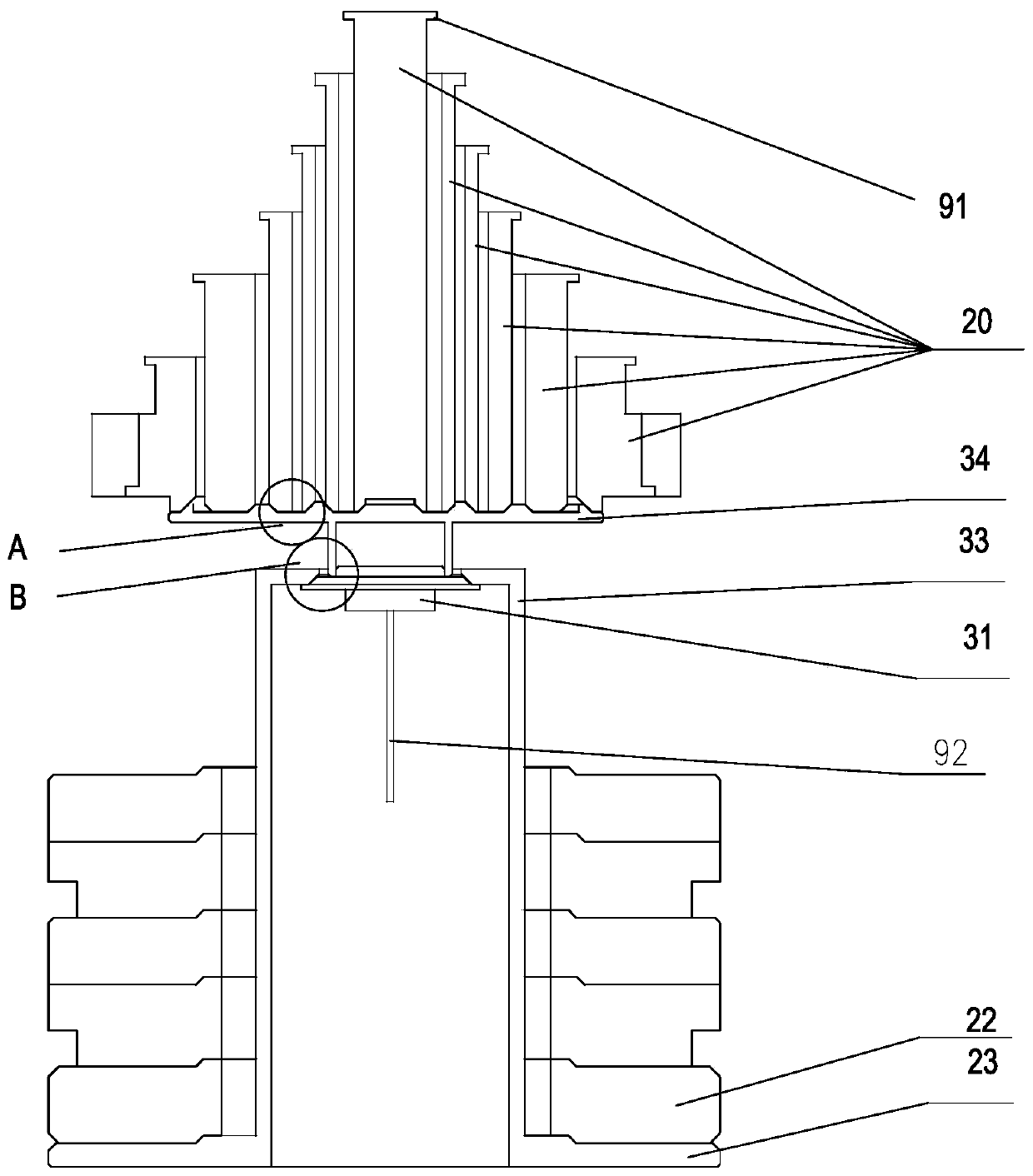 Dual-motor pressure generating system of weight loading mechanism